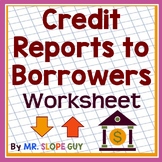Financial Literacy Reading Comprehension Worksheet Credit 