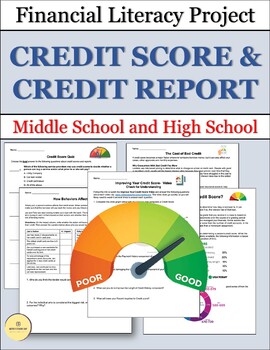 Preview of Financial Literacy Credit Score & Credit Report Project (with Google Slides™)