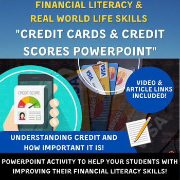 Preview of Economics & Financial Literacy - Understanding Credit & Credit Cards PowerPoint