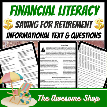 Preview of Financial Literacy Retirement  Planning Personal Finance Print and Go