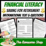 Financial Literacy Retirement  Planning Personal Finance P