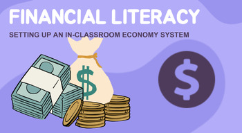 Preview of Financial Literacy & Economy Yearly Program with PDF printables