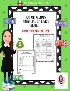 Preview of Financial Literacy. Final Project. Junior Grades. Ontario New Curriculum.