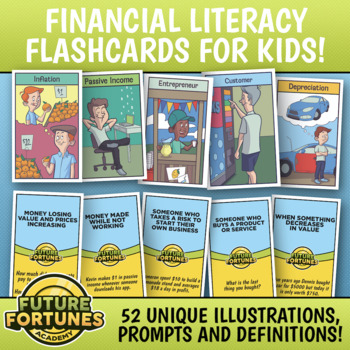 Preview of Financial Literacy Flash Cards