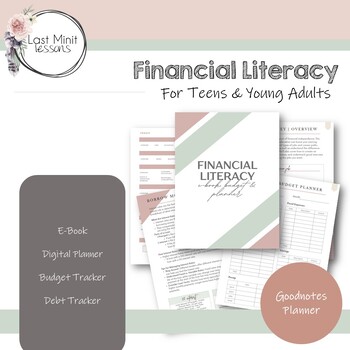 Preview of Financial Literacy | For Teens | e-book, digital planner, budget