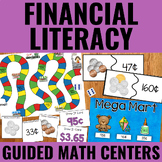 Financial Literacy Guided Math Centers | US and Canadian Money