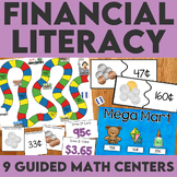 Financial Literacy Guided Math Centers | US and Canadian Money