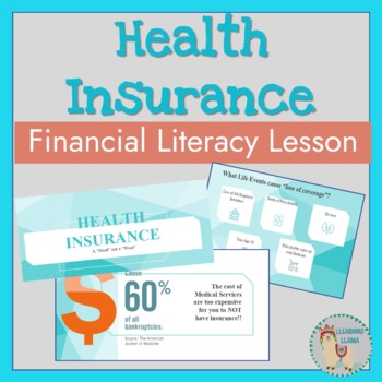 Preview of Financial Literacy Health Insurance - Personal Finance Lesson