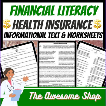 Preview of Financial Literacy Health Insurance Personal Finance Print and Go