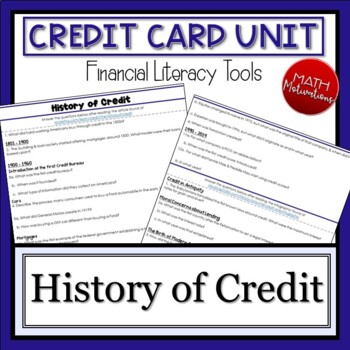 Preview of Financial Literacy: History of Credit