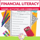 Financial Literacy Ice Breaker Activities Game & Getting t