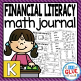 Financial Literacy Math Review Journal for Kindergarten