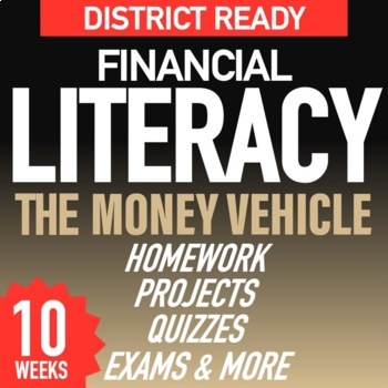 Preview of Financial Literacy - Money Vehicle -Drive to Financial Freedom - 10 week program