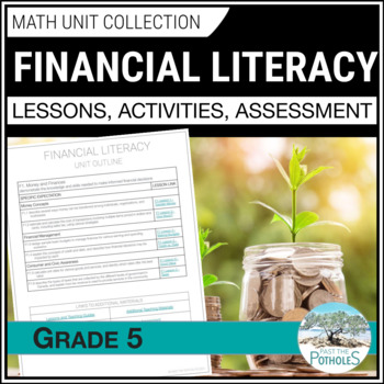 Preview of Financial Literacy Ontario Unit - Sales Tax Budgeting Credit Debt Grade 5 Math