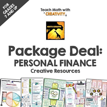 Preview of Financial Literacy PACKAGE DEAL | Doodle Note Book + Interactive Unit