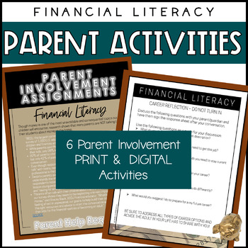 Preview of Financial Literacy Parent Discussion Activities - TAKE HOME