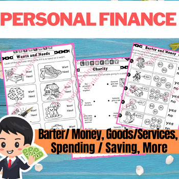 Preview of Financial Literacy| Personal Finance | Good and Services Sort | Needs and Wants