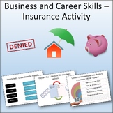 Financial Literacy - Personal Insurance Lesson Activity fo