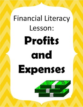 Preview of Financial Literacy for Elementary: Profit and Expenses Booklet and Activity