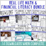 Financial Literacy Project & Real Life Math Lessons BUNDLE