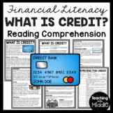 Financial Literacy Reading Comprehension Worksheet What is