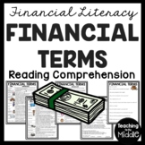 Financial Literacy Reading Comprehension Worksheet Importa