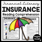 Financial Literacy Reading Comprehension Worksheet Types o