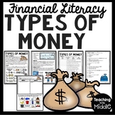 Financial Literacy Reading Comprehension Worksheet Types of Money