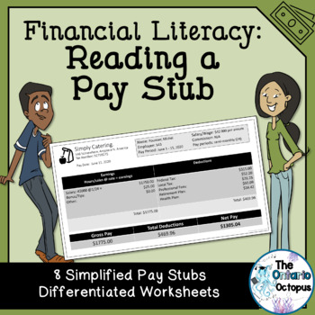Preview of Financial Literacy - Reading a Pay Stub