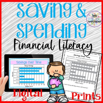 Preview of Financial Literacy Saving and Spending Money Digital and Prints