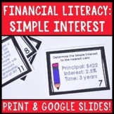 Simple Interest Task Cards: Digital Learning and Print