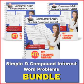 Preview of Financial Literacy | Simple and Compound Interest BUNDLE