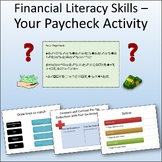 Financial Literacy Skills - Paycheck Activity for Google Slides