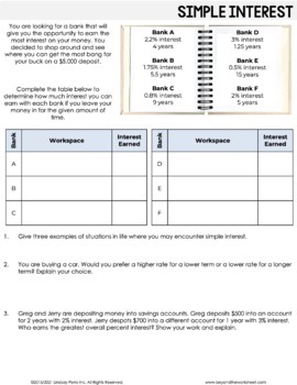 for games 4 worksheets grade math by Financial : Literacy Middle School Math Stations