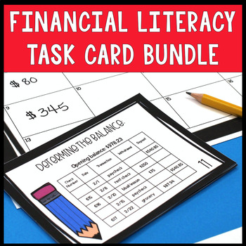 Preview of Financial Literacy Task Card Bundle
