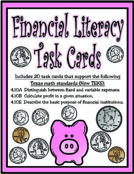 financial literacy grade 4 teaching resources teachers pay teachers