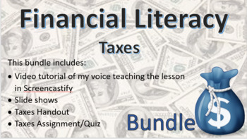 Preview of Financial Literacy – Taxes - Bundle