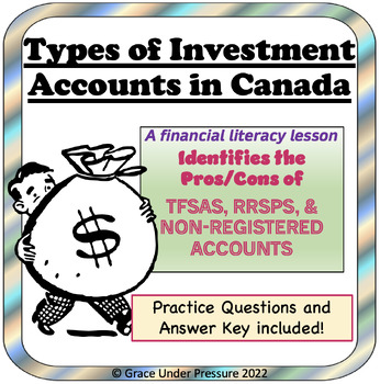Preview of Financial Literacy: Types of Investment Accounts in Canada: TFSA & RRSP