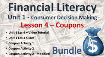 Preview of Financial Literacy Unit 1 – Consumer Decision Making - Les 5 – Study Guide/Test