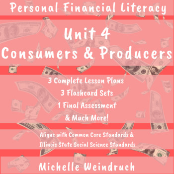 Preview of Financial Literacy - Unit 4: Consumers and Producers | Distance Learning