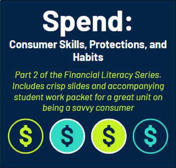 Preview of Financial Literacy Unit: Spending (Consumer Skills and Habits)