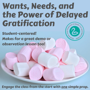 Preview of Financial Literacy | Wants-Needs-Delayed Gratification | Great Demo Lesson too!