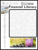 Financial Literacy Word Search Puzzle