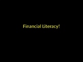 Financial Literacy and Applications Game Activity