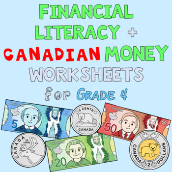 financial literacy and canadian money worksheets for grade 4 bc ontario