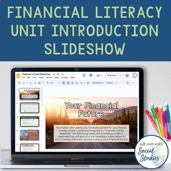 Preview of Financial Literacy and Personal Finance Unit Introduction Slideshow