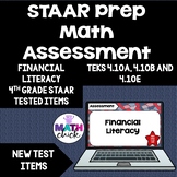 Financial Literacy for 4th grade STAAR Digital Assessment 