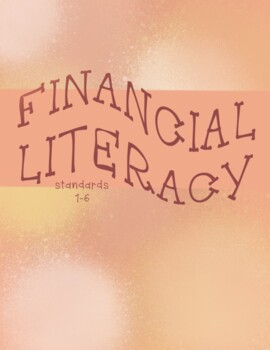 Preview of Financial Literacy standards title page