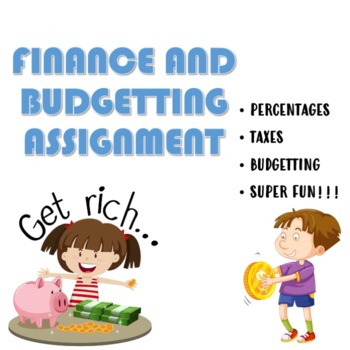 Preview of Financial Management Fun Activity - Percentages, Taxes and Budgeting