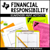 Financial Responsibility Scavenger Hunt | 8th Grade Person